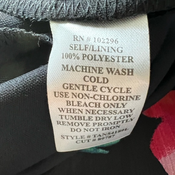 Connected Women's Floral-Print Asymmetrical Midi Dress Size 24W - Picture 7 of 8